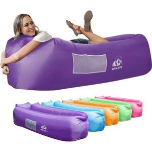 Inflatable Lounger Air Sofa Chair–Camping&Beach Accessories–Portable Water Proof